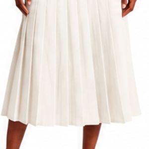 Women Classic <b>Pleated</b> <b>Skirt</b> Flowy Midi Length High Waist Fashion Bottom Comfortable Elegant Casual Custom Wholesale Ladies - Product Image 4