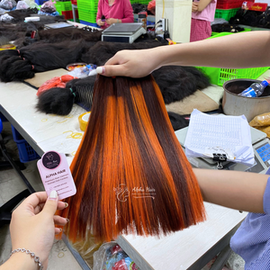 Premium Top 1 precio de fábrica más barato hueso pelo liso Genius trama cabello crudo extensiones de cabello humano Cabelo Humano 613 paquetes - Product Image 5