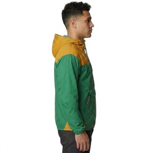 Chaqueta Anorak para Hombre en Verde y Color Mostaza, Ligera, con Capucha, Cortavientos, Estilo Casual para Exteriores - Product Image 6