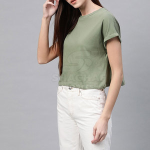 Top Corto Ligero de Gran Tamaño para Mujer, Ropa Casual de Primera Calidad, Top Corto para Mujer al por Mayor - Product Image 5