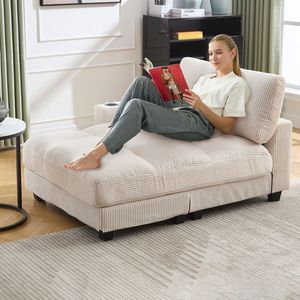 UNITED WE WIN Poltrona Chaise Longue Oversize, Divano Cloud Confortevole, Comodo Divano Letto - Product Image 3