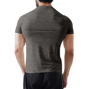 Camiseta de gimnasio y yoga para hombre de alta calidad, camiseta lisa ajustada, cuello redondo, sin mangas personalizada, 180g, 200g, pesos de tela - Product Image 5