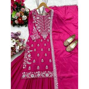 Hermoso Conjunto de Top-Lehenga y Dupatta para Fiestas, Elegantes Accesorios Étnicos - Product Image 5