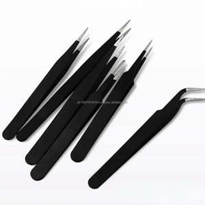 Pinces à extensions de cils en acier inoxydable de haute qualité SWISHER INTERNATIONAL SI-ELT-00016 avec pointe pointue pour une utilisation à fort volume - Product Image 4