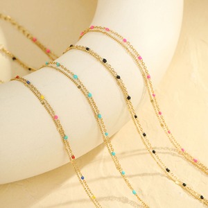 สร้อยข้อเท้าสไตล์โบฮีเมียน สแตนเลสชุบทอง 18K หลายสี สองชั้น ไม่หมองคล้ำ รุ่นใหม่ล่าสุด - Product Image 2