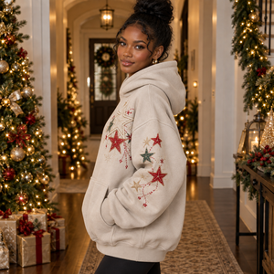 Sudadera con Capucha Navideña Personalizada para Mujer, MOQ Bajo, Regalo de Invierno, Suave, Cálida, para Fiestas, Ropa Informal, Estilo Urbano - Product Image 4