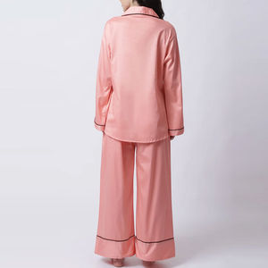 Conjunto de Pijamas Térmicos para Mujer, Personalizados con Logotipo en la Parte Delantera, Manga Corta, Algodón - Product Image 3