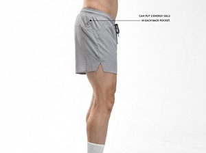 Racer Bermuda Shorts 100% Cotton Elastic Waist Mid Rise Breathable Woven Eco-Friendly - Product Image 4