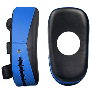 Cible de frappe en cuir de qualité professionnelle pour entraînement de Muay Thai et MMA, coussinets thaïlandais pour sports de combat et kickboxing, logo personnalisé - Product Image 2