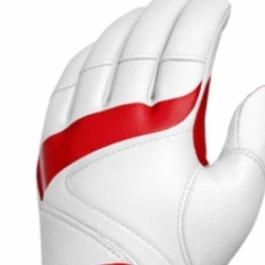 Gant de frappe en cuir blanc, main droite, à enfiler, durable, pour entraînement, unisexe, adulte, personnalisable, pour le baseball. - Product Image 5