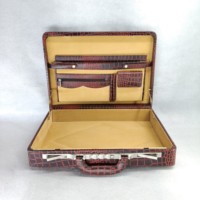 Sacs de voyage classiques en cuir imprimé animal, sacoches de luxe pour hommes, porte-documents avec fermeture à bouton, housse pour ordinateur portable, sacs à main grande capacité