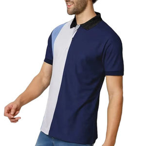 เสื้อโปโลแขนสั้นผู้ชาย ทรงปกติ ลำลอง ผ้าถัก สีบลู เกรย์ เนวี - Product Image 6
