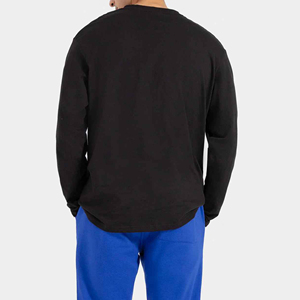 เสื้อยืดผู้ชายไซส์ใหญ่พิเศษสำหรับคุณ ผ้าฝ้ายสำหรับฤดูร้อน สกรีนโลโก้ส่วนตัว ป้ายแบรนด์เรียบง่าย สีพื้น ทรงโอเวอร์ไซส์ สไตล์ลำลอง - Product Image 2