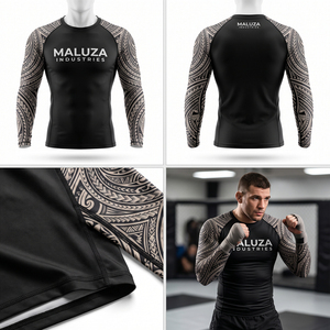เสื้อรัดกล้ามเนื้อแขนยาวสำหรับออกกำลังกาย ระบายอากาศได้ดี ซับเหงื่อ เหมาะสำหรับฝึกซ้อม BJJ และ MMA - Product Image 5