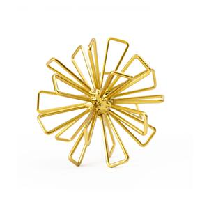 Adorno Decorativo de Metal para Mesa, Marco Triangular de Hierro con Acento Esférico, Decoración Moderna para Mesa de Oficina en el Hogar - Product Image 1