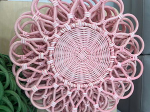 <b>Round</b> Rattan Placemats Eco-Friendly Bamboo Woven <b>Table</b> Chargers Durable Natural Fiber <b>Mats</b> for Weddings Parties Decoration - Product Image 6