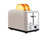 Top mode hôtel cuisine appareils automatique pop-up sandwich pain 2 tranches en acier inoxydable métal multi-fonctionnel grille-pain