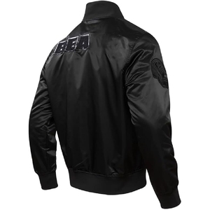 แจ็คเก็ตวาร์ซิตี้ผ้าซาตินสั่งทำพิเศษจากสหรัฐอเมริกา คุณภาพพรีเมียม โลโก้สั่งทำได้ แจ็คเก็ตบอมเบอร์ผู้ชาย เสื้อผ้ากีฬาทันสมัย รับสั่งซื้อจำนวนมาก - Product Image 3