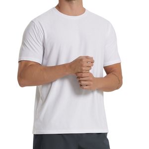 Camiseta Básica de Verano para Hombre, Personalizada al por Mayor, de Algodón Blanco Sólido, Cuello Redondo, Manga Corta, Casual, Suave, Transpirable y Ligera - Product Image 5