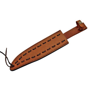 Cuchillo Bowie de Acero Inoxidable, Hoja Fija de Espiga Completa con Funda de Cuero, Herramienta para Caza, Camping y Aventuras al Aire Libre - Product Image 6
