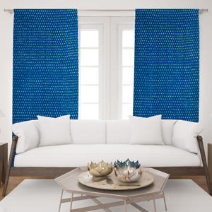 Rideau en coton imprimé au bloc indien fait main, draperie ethnique pour la décoration intérieure, idéal pour chambre d'hôtel, chambre à coucher et salon - Product Image 1