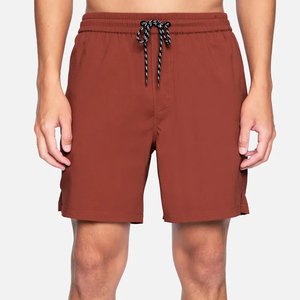 กางเกงขาสั้นออกกำลังกายสำหรับผู้ชายรุ่นใหม่สำหรับฤดูร้อน ผ้าโพลีเอสเตอร์แห้งเร็วพรีเมียม มีกระเป๋า ดีไซน์เรียบง่าย - Product Image 1