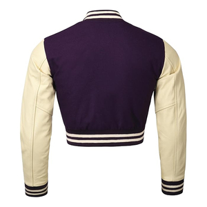 Custom Embroidered Varsity Jacket Women Streetwear Letterman Coat Manufacturer USA - Product Image 6