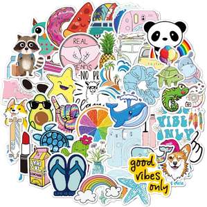 Vinilos Decorativos Personalizados con Diseño de Dibujos Animados para Habitación Infantil |   Calcomanías Autoadhesivas de Vinilo PVC Impermeables de Alta Calidad |   Decoración - Product Image 1