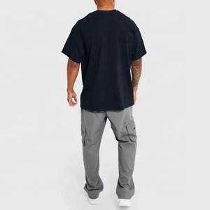 Camiseta personalizada de gran tamaño con hombros caídos para hombre, 100% algodón, serigrafía, Logo, peso pesado, estilo Boxy Fit, ropa de calle - Product Image 5