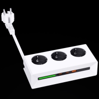 Nouveau design PD25W créer prise de courant ue câble pivotant à 180 degrés les voyants lumineux USB multiprises extension CE/KC