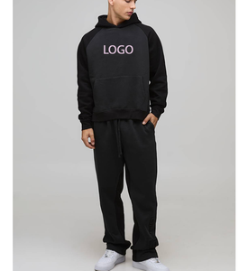 Survêtement de sport homme léger style américain pour l'automne et l'hiver, pull uni en molleton, idéal pour la gym et le jogging - Product Image 1