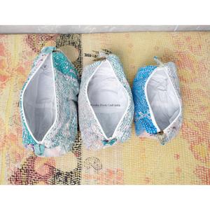 New Design Toiletry Bag Cotton Kantha pouch Bag Patchwork Pouch Cosmetic Bag Gifts for Her <b>Wedding</b> Return Gift for womens - Product Image 4