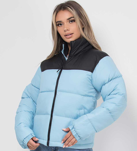 Chaqueta de invierno acolchada premium para mujer, ropa informal personalizada para exteriores, a prueba de viento, con cierre de cremallera y bolsillos laterales, abrigo para mujer - Product Image 6