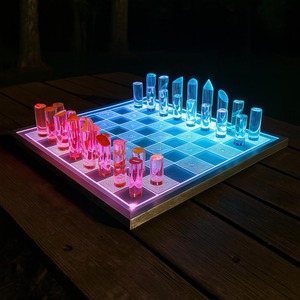 Classic Quality Luxury <b>Chess</b> Board <b>Set</b> with Built-in Storage Drawers Artistic Design Handmade Resin <b>Chess</b> Pieces-Belladec - Product Image 3