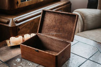 Boîte de rangement en bois artisanale avec serrure Coffre à souvenirs rustique pour bijoux Documents Organisateur de mémoire et cadeau de décoration intérieure