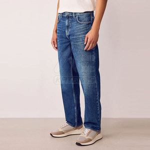 Best Selling High Quality Men's Straight Casual Canvas Mid Rise Breathable Eco-Friendly <b>Jeans</b> Pant Quick Dry Online Sale - Product Image 2