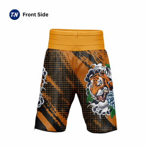 กางเกงขาสั้น MMA ลำลองสำหรับผู้ชาย ระบายอากาศได้ดี กันลม เป็นมิตรกับสิ่งแวดล้อม แห้งเร็ว กันน้ำ ไม่ยับ ผลิตจากผ้าสแปนเด็กซ์/โพลีเอสเตอร์ เอวยางยืดระดับกลาง - Product Image 3