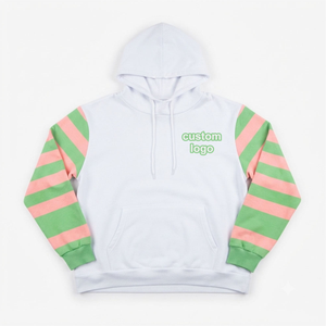 Sweat à capuche rayé personnalisé pour sororité, en coton et polyester de qualité supérieure, vêtements grecs, logo personnalisé OEM, vente en gros - Product Image 1