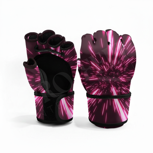 Guantes de Sparring Transpirables de Piel Genuina para Protección de Manos en MMA, Artes Marciales y Kickboxing, con Diseño de Logotipo Personalizado - Product Image 2