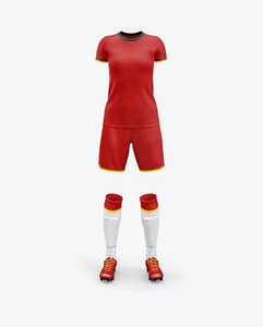 Custom Women <b>Short</b> Sleeve Soccer Uniforms Set <b>Ladies</b> Football Full Kit Player Version <b>Jersey</b> and <b>Shorts</b> - Product Image 1
