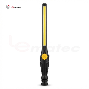 Lampe de travail LED magnétique rechargeable USB en ABS, ultra-mince, avec variateur de mode multiple, fixation par crochet et rotation à 360° pour réparation automobile - Product Image 1