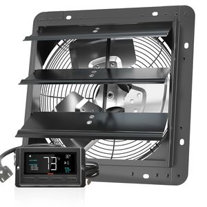Ventilatore di Scarico a Soffietto da 3,6 m, 10 Velocità Regolabili, 940 CFM, con Controllo Temperatura e Umidità, Montaggio a Parete, Motore EC, in Plastica - Product Image 1