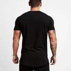 T-shirt classique décontracté pour hommes, en coton, à manches courtes, respirant, col rond, doux, confortable et vêtements streetwear - Product Image 2