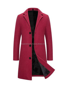 <b>Men's</b> <b>Long</b> Overcoat Pink Plaid Waterproof Custom OEM Wholesale - Product Image 3