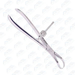 Fórceps ortopédicos de reducción de hueso de calidad fina de 25cm, instrumentos médicos quirúrgicos curvos de acero inoxidable, fórceps para fragmentos de hueso - Product Image 6