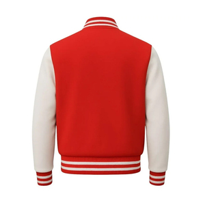 Chaqueta Varsity de Béisbol con Mangas de Cuero, Bordado Chenille Personalizado para Hombre, Chaqueta Casual de Invierno Tejida - Product Image 3