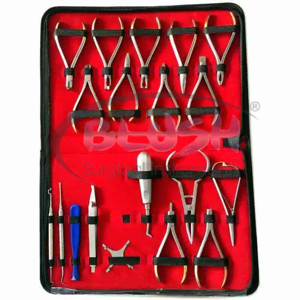 18-Piece Orthodontic Dental Instrument Kit Stainless Steel Manual Composite Basis Surgical Instruments by <b>Blush</b> Surgical - Product Image 1