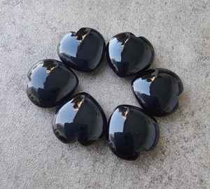 Natural Black Onyx Heart Shape Cabochon Briolette Calibrated Jewelry Loose Gemstone <b>Healing</b> <b>Crystal</b> Stone - Product Image 1