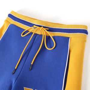 Pantalon de survêtement en polaire technique Sigma Gamma Rho SGRho bleu et or – Vêtements grecs haut de gamme pour sororité - Product Image 3