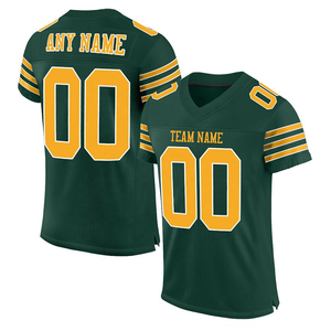 Vêtements de sport imprimés de haute qualité, légers, 100% polyester, couleurs personnalisables, service OEM, ensembles de maillots de football américain - Product Image 6